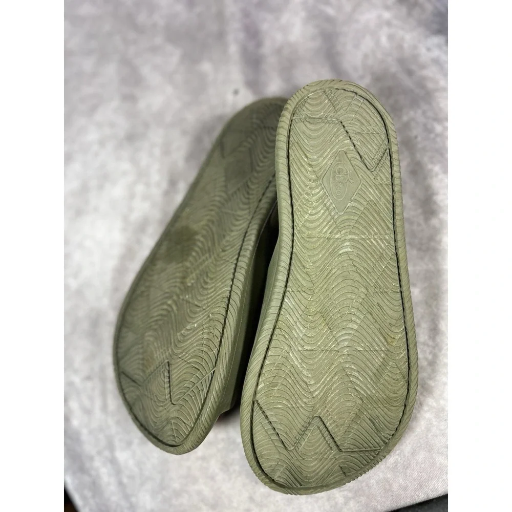Chaco Chillos Slides Men's 11 Olive Green Adjustable Sport Comfort Sandals